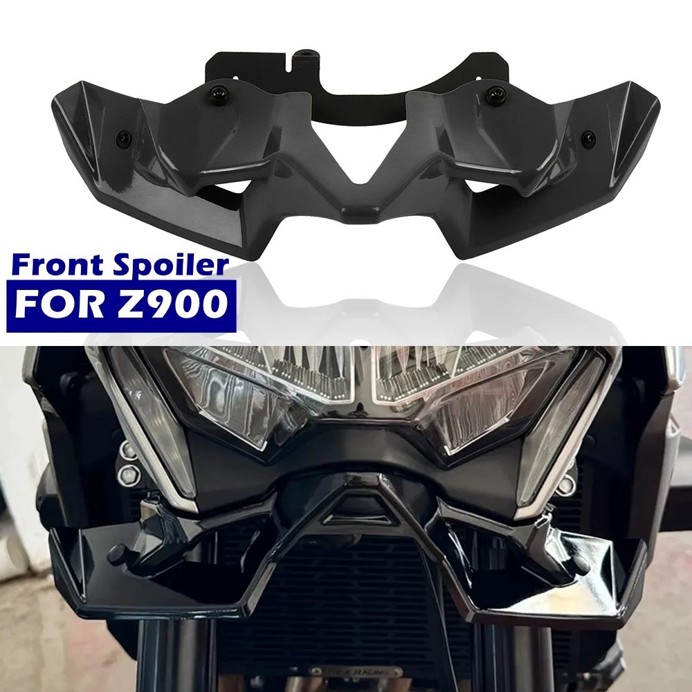 Für Kawasaki Z900 Z900 2020-2024 Frontspoiler Downforce Winglets Verkleidung Aerodynamische Motorrad Schnabel Nase Kegel Verlängerung Gugel