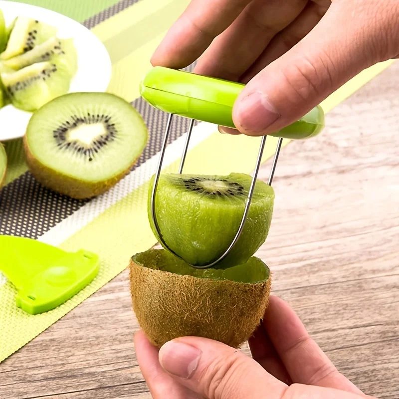 1 Stück/Kiwi-Fruchtöffner, verdickte unabhängige Verpackung, Kiwi-Löffel, Kiwi-Schälwerkzeug, Obst-Splitting-Artefakt