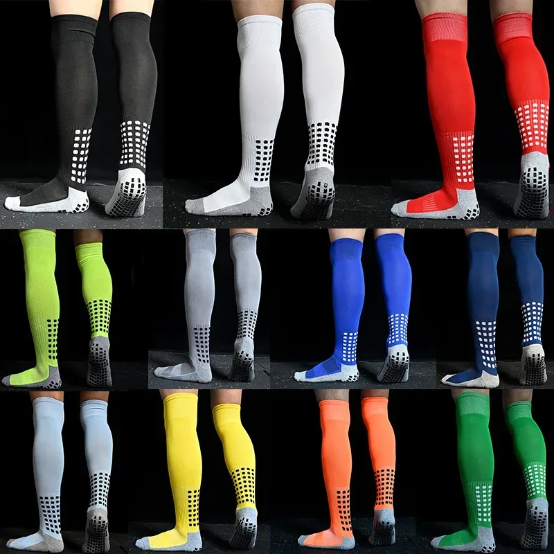 Neue Lange Fußball Socken Silikon Saugnapf Grip Anti Slip Fußball Socken Sport Männer Frauen Baseball Rugby Socken