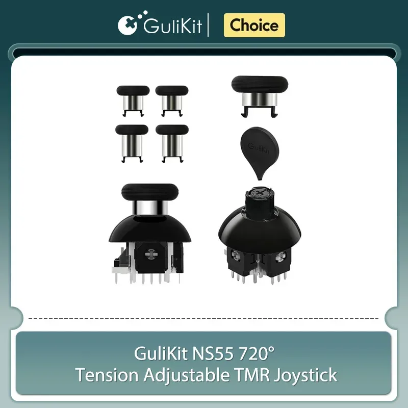 GuliKit NS55 720 °   Spannungseinstellbarer TMR-Joystick für Switch Pro Xbox Series PS4 PS5 Edge Gamepad-Controller Spielzubehör