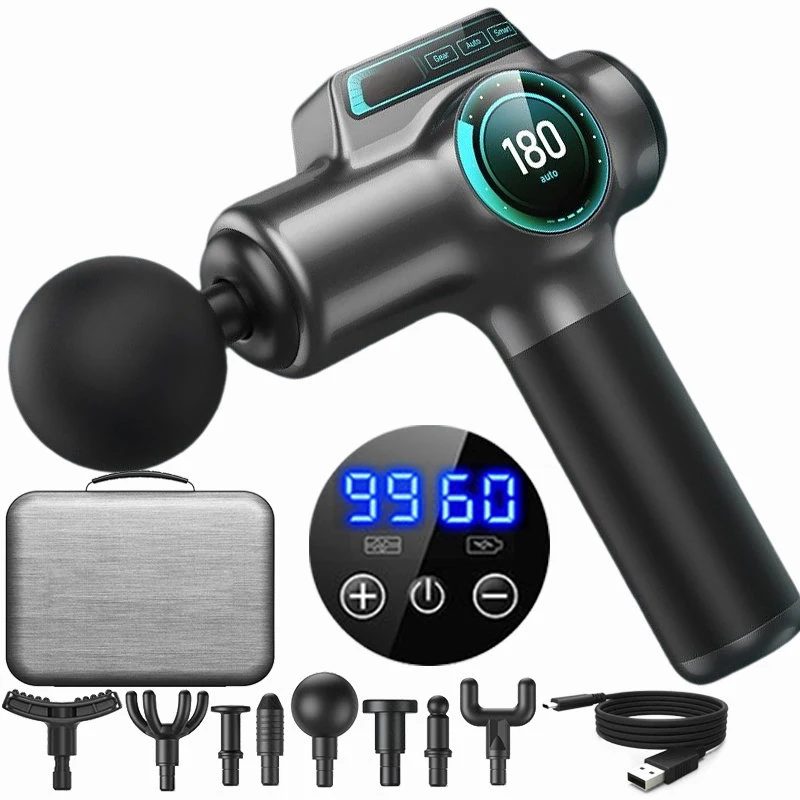 99-Gang Professionelle Muskelmassagepistole Massagegerät Massagegerät für Nacken- und Rückenmassageinstrument Dropshipping Fitnessgeräte