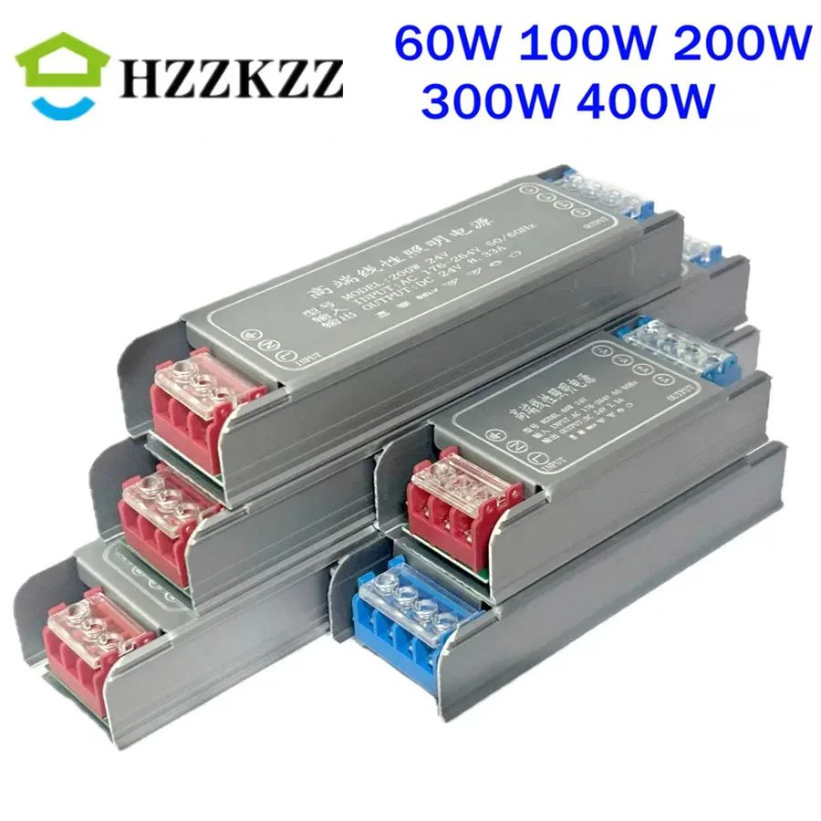 60W 100W 200W 300W 400W 12V 24V LED Netzteil AC zu DC Transformator Konverter Super Dünn für LED Streifen Glühbirne LED Treiber