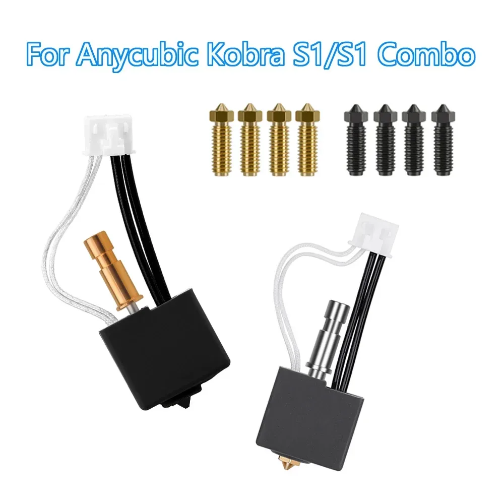 Hotend für Kobra S1 Combo Druckkopf, Hotend für Anycubic Kobra S1/ACE Pro, Kobra S1 Düse aus gehärtetem Stahl