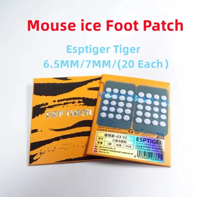 Neue 40PCS Esptiger Tiger ICE V2 Fuß Aufkleber DIY Kleine Punkte Fuß Pad Arc Rand Esptiger 6,5 MM 7MM