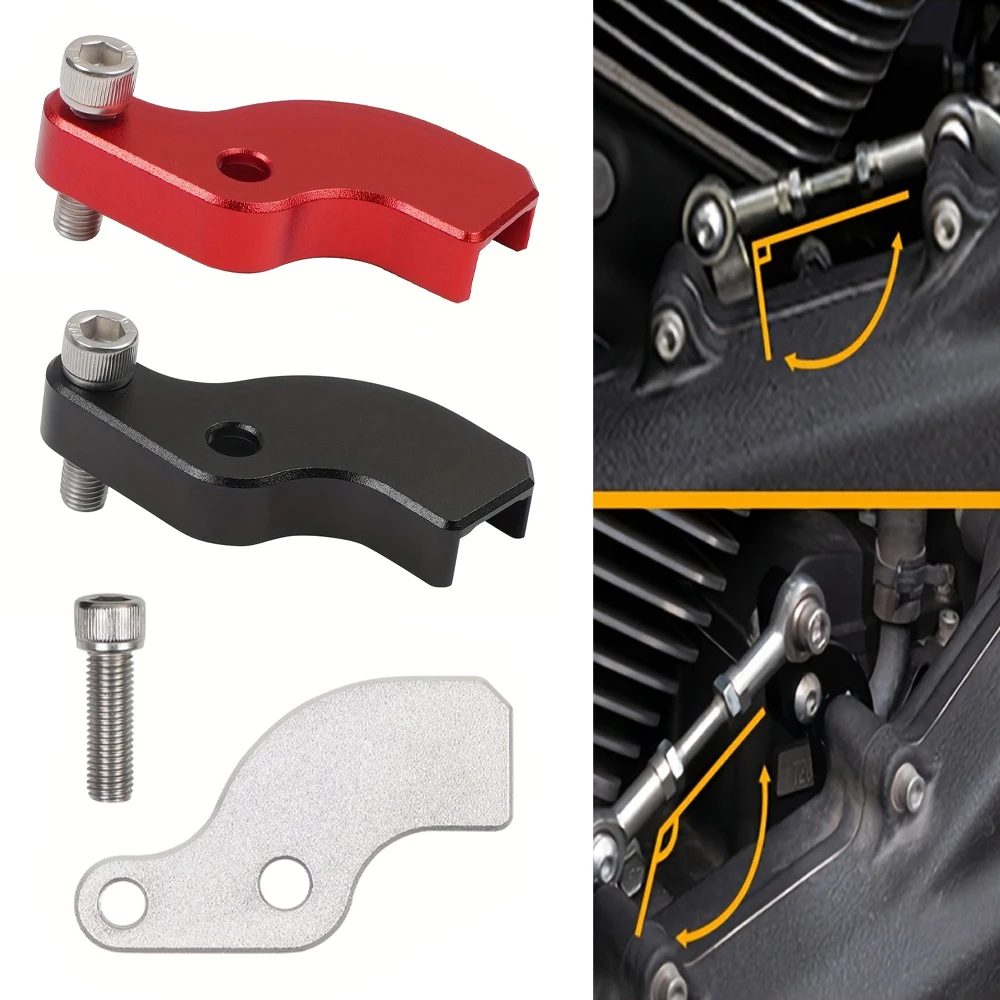 Motorrad-Neutralgang-Schaltassistent Schaltgestänge Passend für Harley Touring für Softail 2018-2025 Schwarz/Rot/Silber
