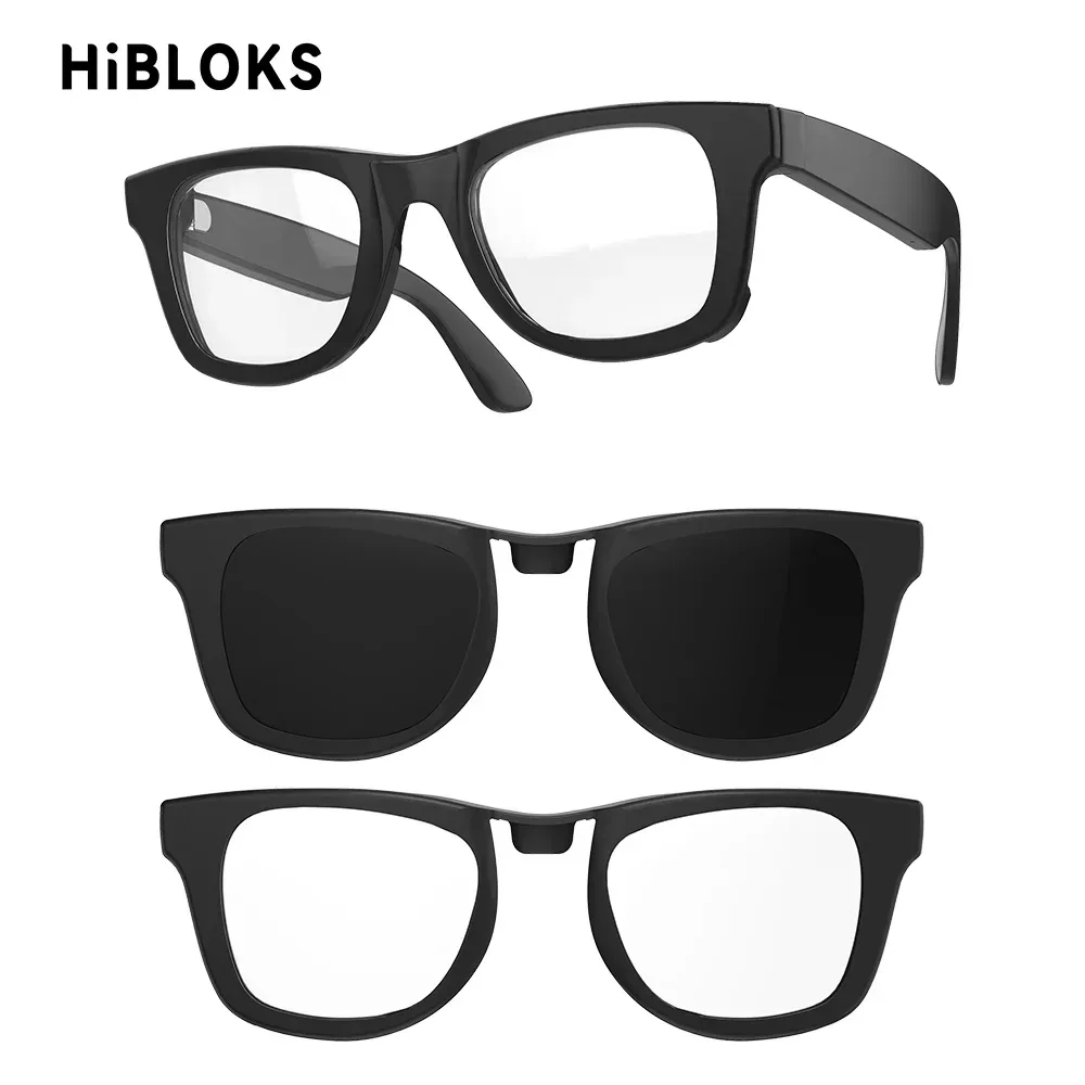 HIBLOKS Kamera-LED-Oklusionsclip für RayBan Meta Wayfarer RW4012/RW4008/RW4006 Smart Glasses Zubehör Okklusionsclip