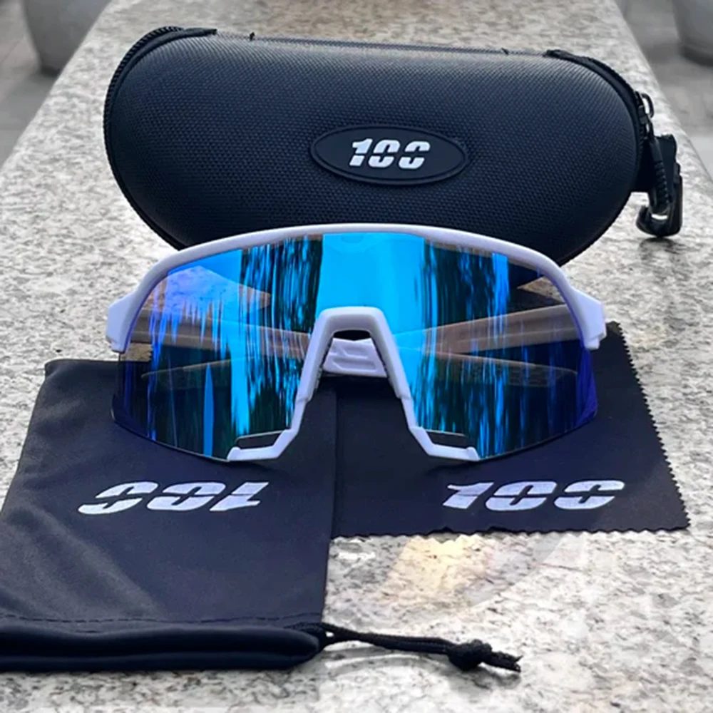 Photochrome Fahrrad-Sonnenbrille mit UV400 HD-Gläsern, MTB-Radbrille für Herren, winddichte Sportbrille für Damen, Rennradbrille