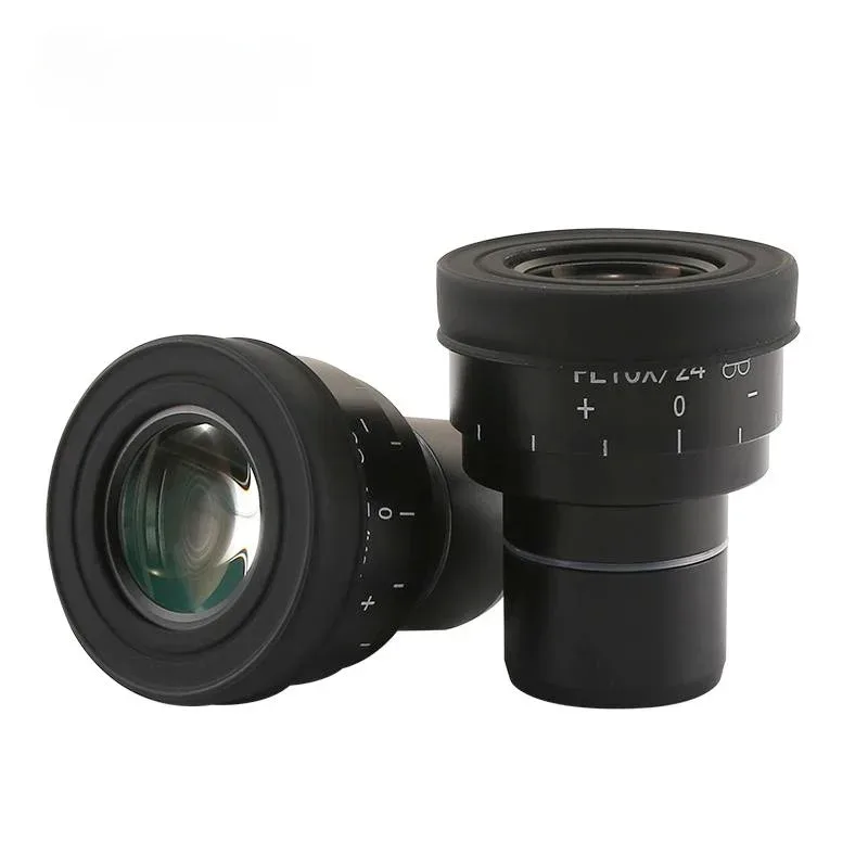 Stereomikroskop PL10X Weitwinkel-Okular, Dioptrienverstellbar, Hoher Augenpunkt 30mm, Olympus Nikon Ersatz mit Augenmuscheln