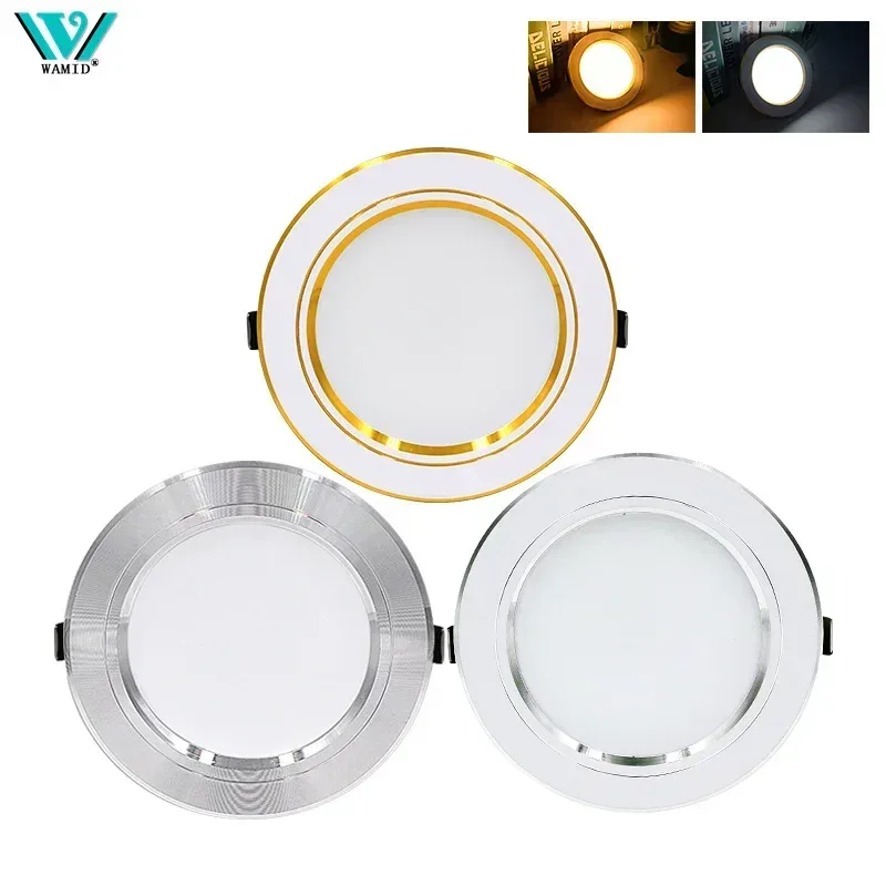 LED Downlight Decke DC12V 24V AC110V 220V 5W 9W 12W 15W 18W strahler Kalt Warm Weiß Runde Einbau Led Spot Licht Beleuchtung