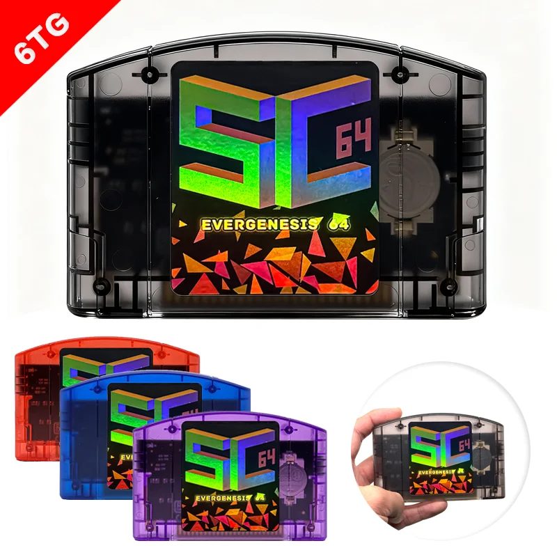 SC64 Open Source FlashCard N64 5000 in 1 Spielkassette für Nintendo 64 Videospielkonsolen-Kompatibilität 64DD/SNES/GB-Spiele