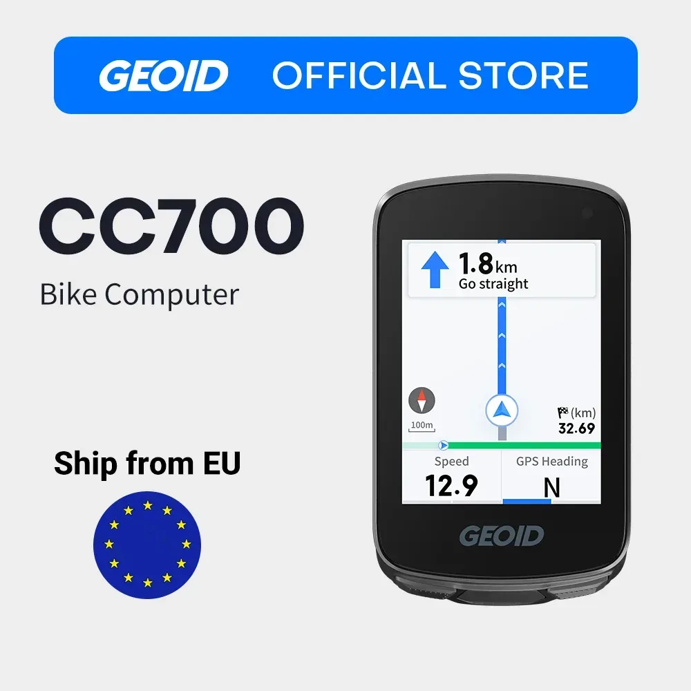 GEOID CC700/CC700Pro GPS Fahrradcomputer 2,8-Zoll Farbbildschirm Wasserdichter Fahrrad-Kilometerzähler Routennavigation Fahrrad-Tachometer