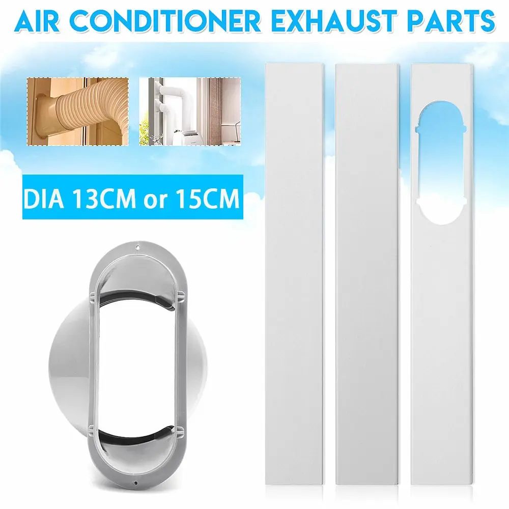 Neueste Tragbare Fenster Kit Schiebe Platte Einstellbare Adapter Wind Schild Abluft Schlauch Rohr Anschluss Klimaanlage Zubehör