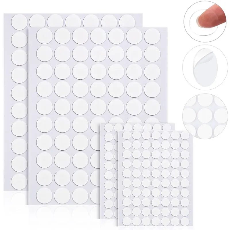 15?500 Stück doppelseitige Nano-Punktaufkleber, abnehmbarer selbstklebender runder Kitt, transparenter klebriger Kitt, spurloser Kitt, wasserdichter DIY-Aufkleber