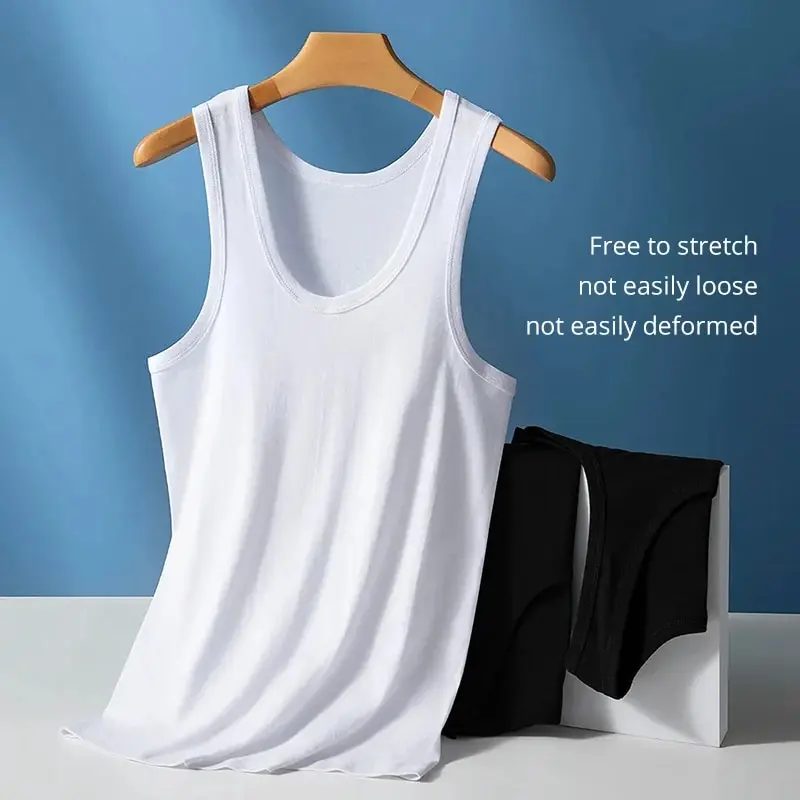 1/3 Pack Four Seasons Herren-Joker-Weste aus Baumwolle, Teenager, einfache Passform, Sport-Fitness-T-Shirt, lässiges ärmelloses Hemd mittleren Alters