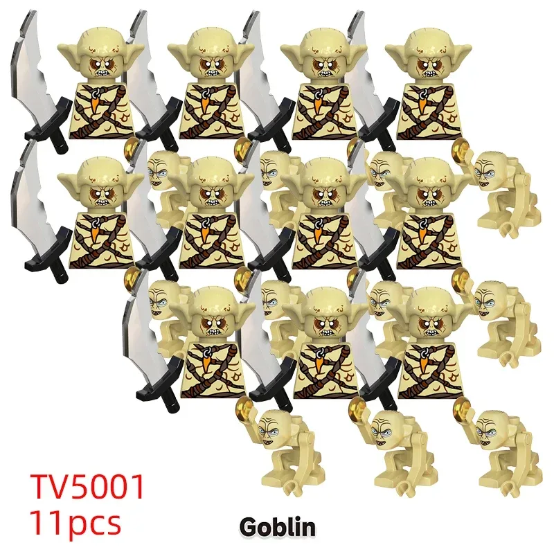 11 stücke Medieval Elf Rohan Soldaten Wache Armee Lotr Action Puppen Mini Bausteine Montage Bausteine MOC kinder Geschenk