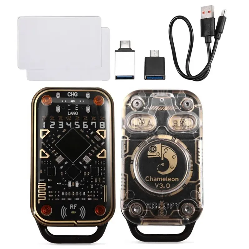Chameleon Ultra V3.0 RFID Smart Chip Reader Duplikator mit 2 UID-Karten 125Khz 13.56Mhz Kartenleser und -schreiber