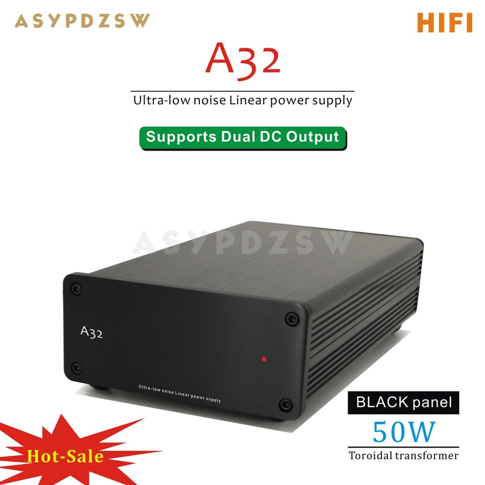 A32 50VA HIFI Ultra-geräuscharmes lineares Netzteil DC 5V/9V/12V/15V/18V/19V/24V LPS