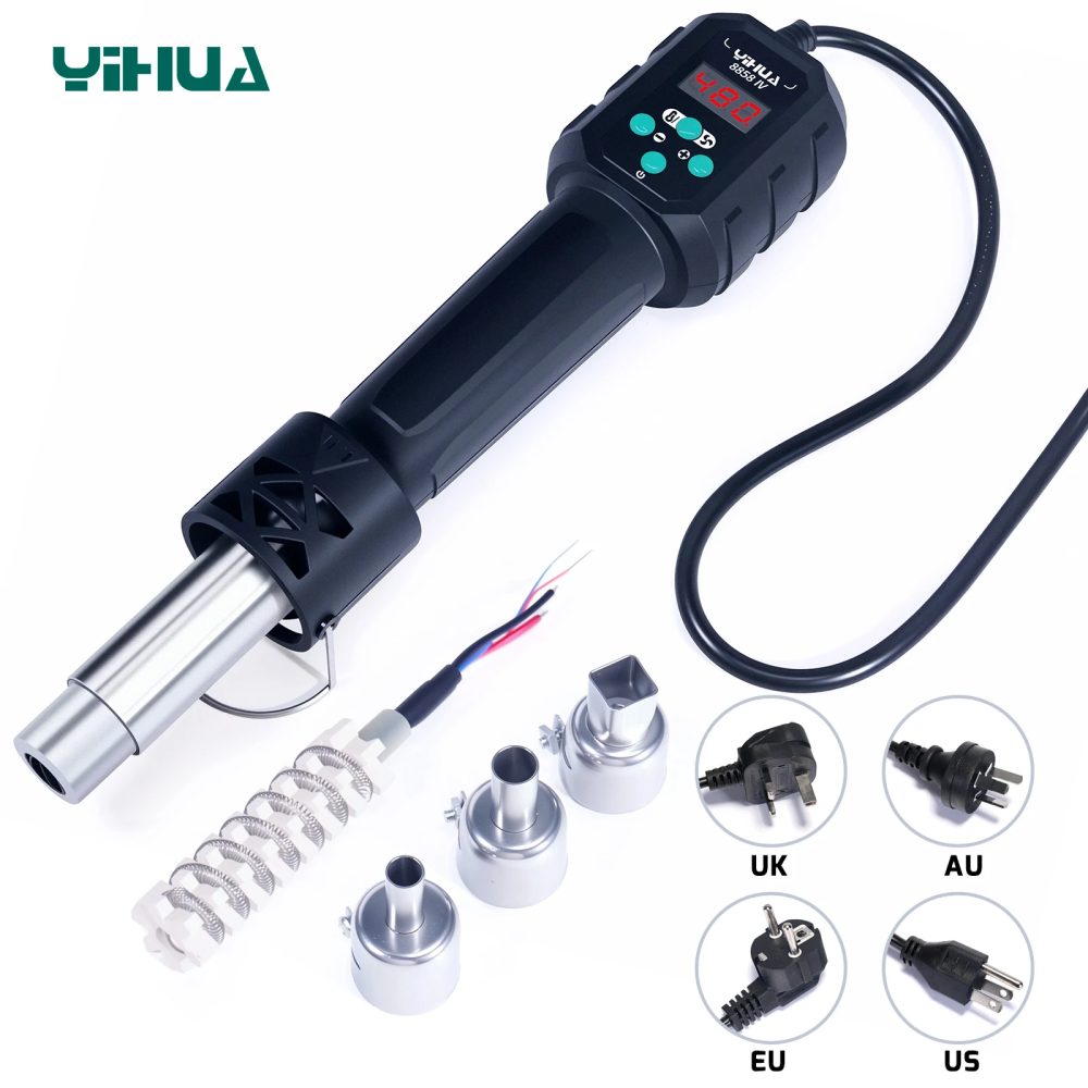 YIHUA Micro Heißluftpistole C/F Temp Eingestellt 8858IV 700 W Löten Nacharbeit Schweißstation LCD Digitale Heißluftpistole BGA IC Lötwerkzeuge