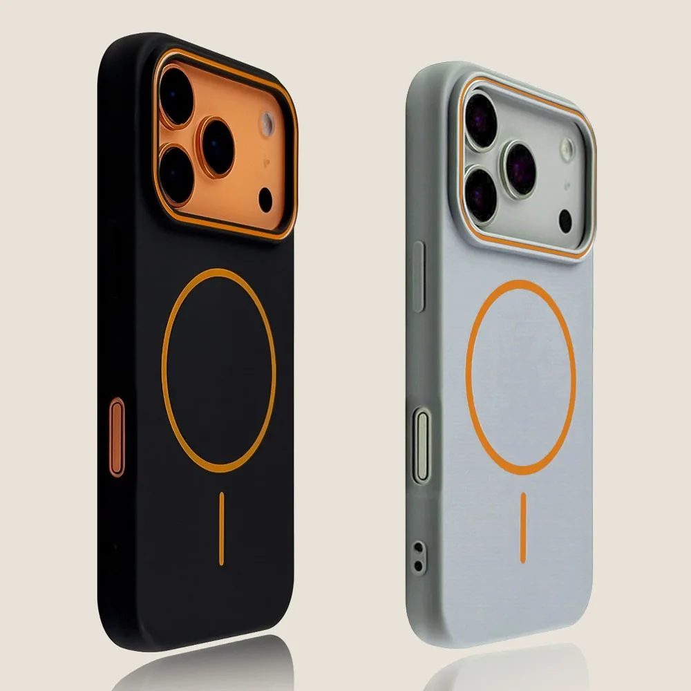 Luxuriöse Magnetische Matte Weiche Handyhülle für iPhone 17 Pro Max Air 16E 15 14 13 12 11 17 Stoßfeste MagSafe Kabellose Ladehülle