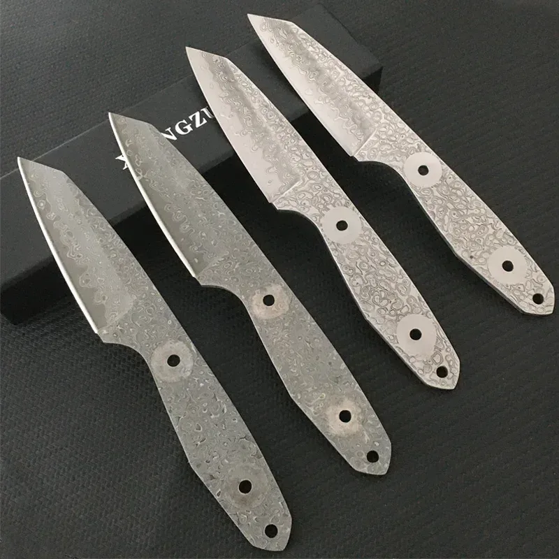 DIY Halbzeuge VG10 Damaskus Stahl Messer Blank Angeln Outdoor Camping Outdoor EDC Werkzeuge Billets Klinge Streifen Messer
