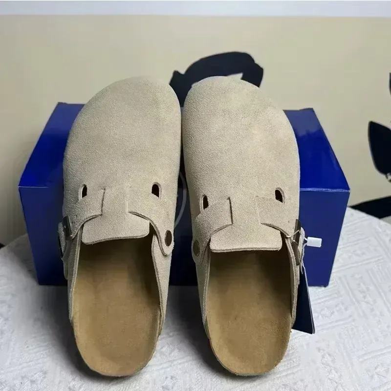Hochwertige Retro-Slipper mit Knopfverschluss für Damen und Herren, Outdoor-Schuhe, 2026 Neu, bequeme Freizeitschuhe mit dicker Sohle, vielseitig einsetzbar