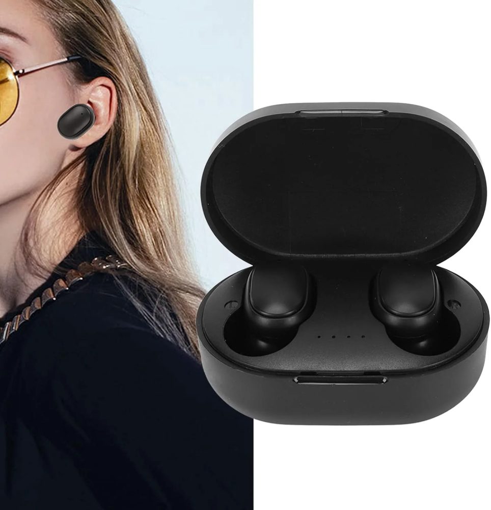 A6S Drahtlose Bluetooth-Kopfhörer mit Touch-Steuerung, Sport-Headset, LED-Anzeige, Stereo-Sound für Mobiltelefone