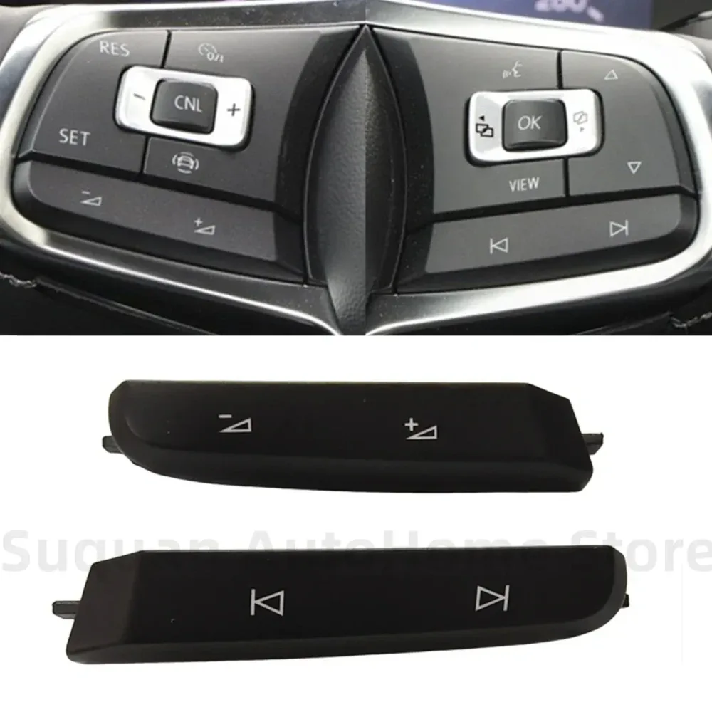 5G 0959442 AE 5G 0959442 M 1 Stück Lenkrad-Multifunktions-Lautstärketastenkappe für VW Golf 7 7,5 Tiguan Jetta TRoc R-Line GTI GLI GTE