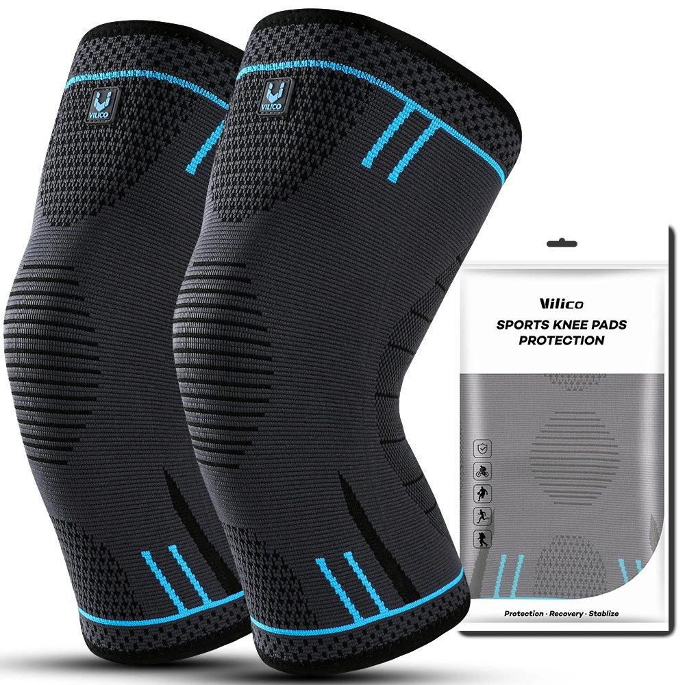 1 Stück Kompressions-Kniestützhülse, elastische Knieschützer, Klammerfedern, Fitnessstudio, Sportschutz, Basketball, Wandern, Beinschützer