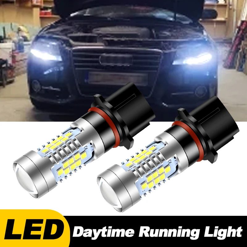 2 stücke P13W Canbus Kein Fehler Für 2008-2012 Audi A4 B8 NonFL Led-lampen Tagfahrlicht DRL Lampe weiß SH24W Auto Zubehör