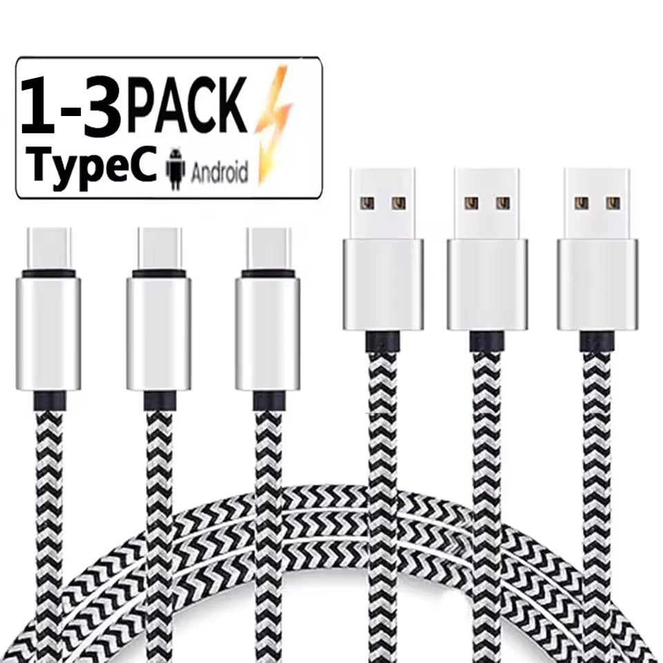 USB Typ C Kabel 2,4 A Schnelle Lade Batterie Ladegerät Draht Gewebt Nylon Datenkabel Handy Ladegerät Für Huawei Samsung USB C