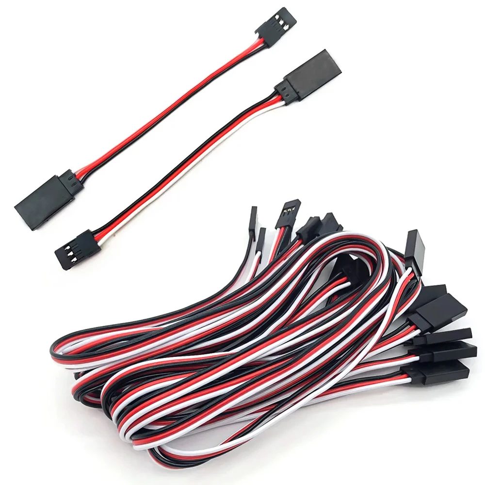 15 cm 30 cm 50 cm Servo-Verlängerungskabel Draht 3-poliges Servo-Verlängerungskabel Kabel männlich auf weiblich für RC-Auto-Hubschrauber-Boot-Servo