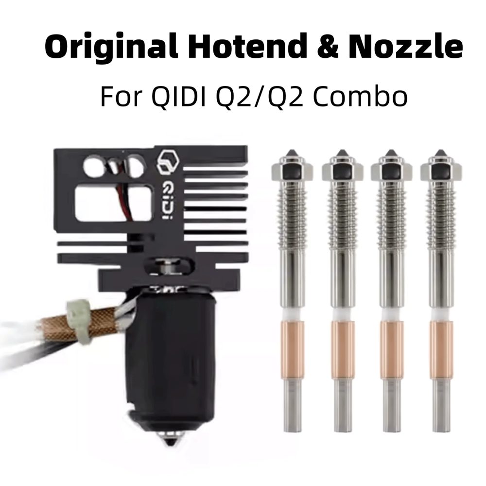 Hotend für QIDI Q2 Q2 Combo 3D-Drucker, Bimetall-Schnellwechseldüse 0,2/0,4/0,6/0,8 mm, für QIDI Q2 Hotend Upgrade-Teile
