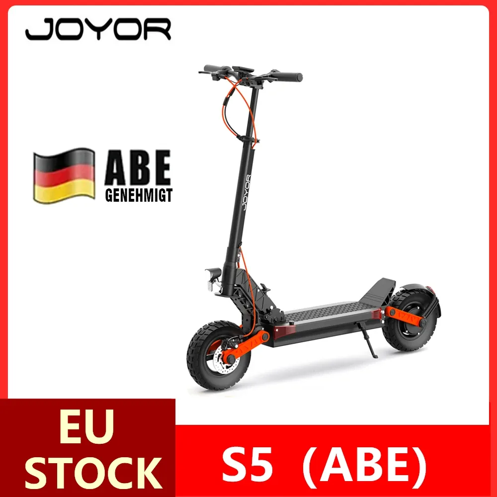 JOYOR S5 Elektroroller mit ABE-Zertifizierung 500 W EScooter 48 V 13 Ah Geschwindigkeit 20 km/h 40?55 km Reichweite Doppelscheibenbremsen 10-Zoll-Reifen