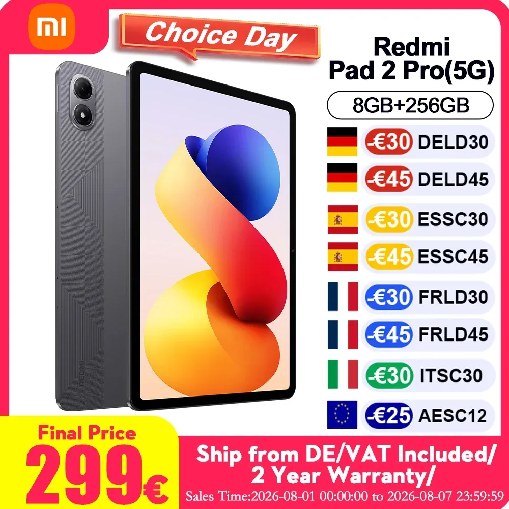 Xiaomi Redmi Pad 2 Pro 5G 8GB+256GB 12,1