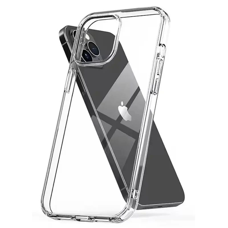 Ultradünne, klare Handyhülle für iPhone 11 12 13 14 15 16 Pro Max Plus 13 Mini X Xr Xs 16E Silikon weiche transparente Rückseite