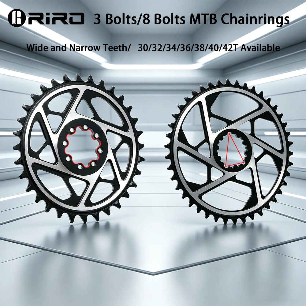 RIRO MTB Kettenblatt 30-42T 3/8 Bolzen Direktmontage Mountainbike Kurbelgarnitur 9-12 Gang Narrow Wide Zähne Fahrrad Ersatzteile