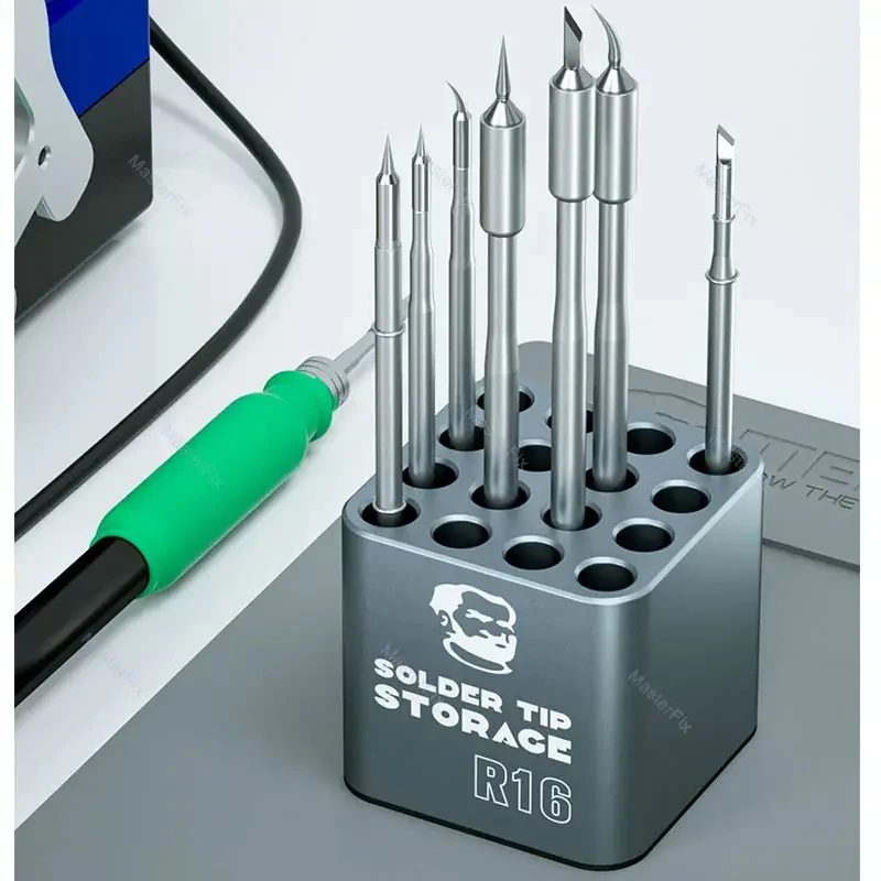 MECHANIC R16 / OSS W118 Aufbewahrungsbox für Heizelement Lötkolbenspitzen für T12 T210/T245/C115 Heizkern-Organizer