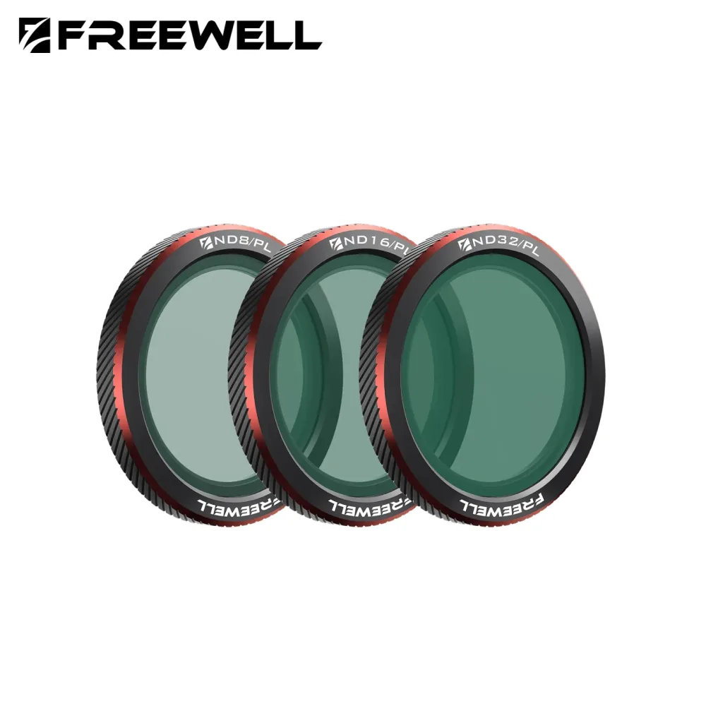 Freewell 3er-Pack Magnetfilter ND, UV, CPL, ND/PL, Glow Mist 1/4 Filter Kompatibilität DJI Neo 2 Kamera Fotografie Zubehör