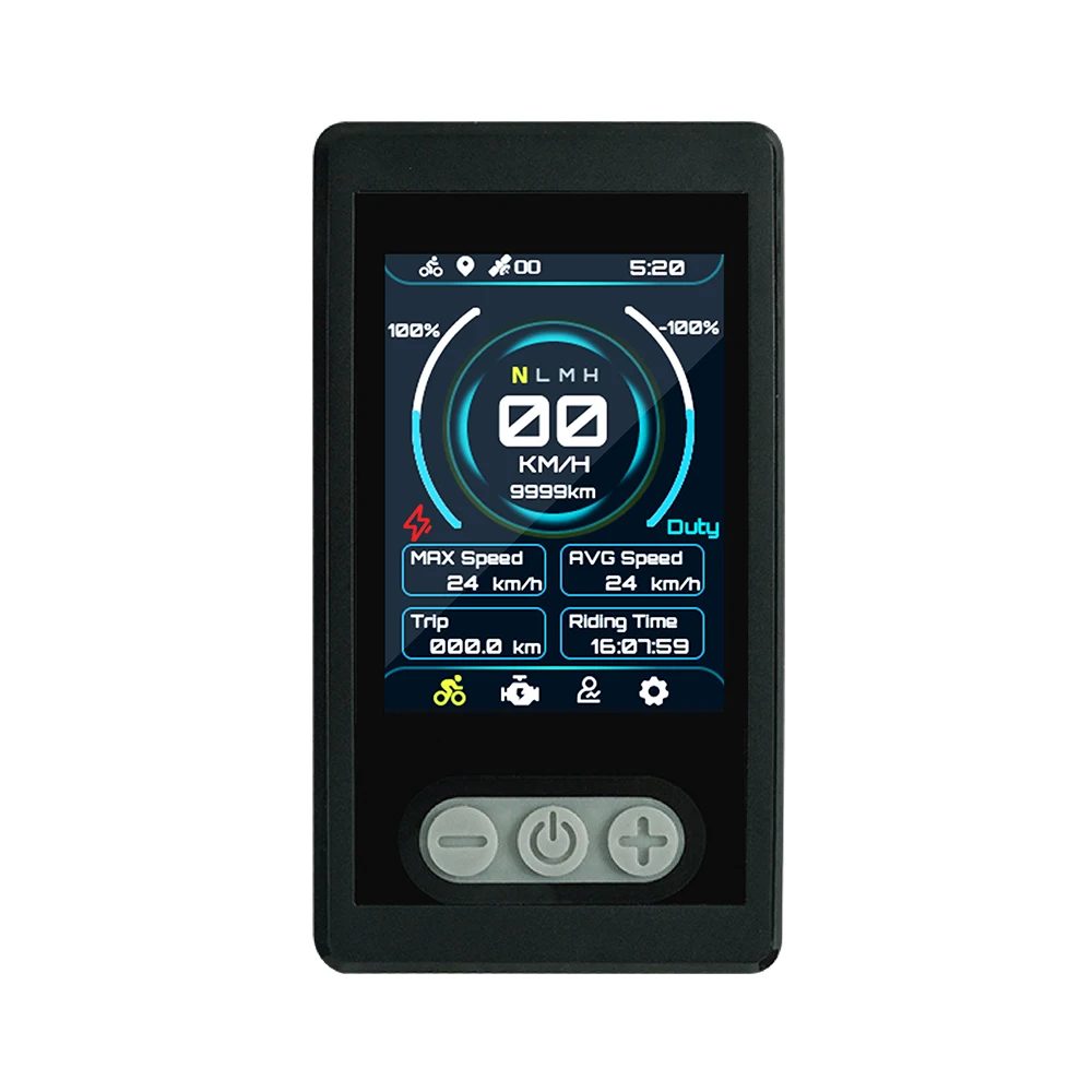 Ebike Display Flipsky Ebike TFT Color Display V2.0 Advanced Display mit GPS-Funktion IP65 Wasserdicht für Ebike