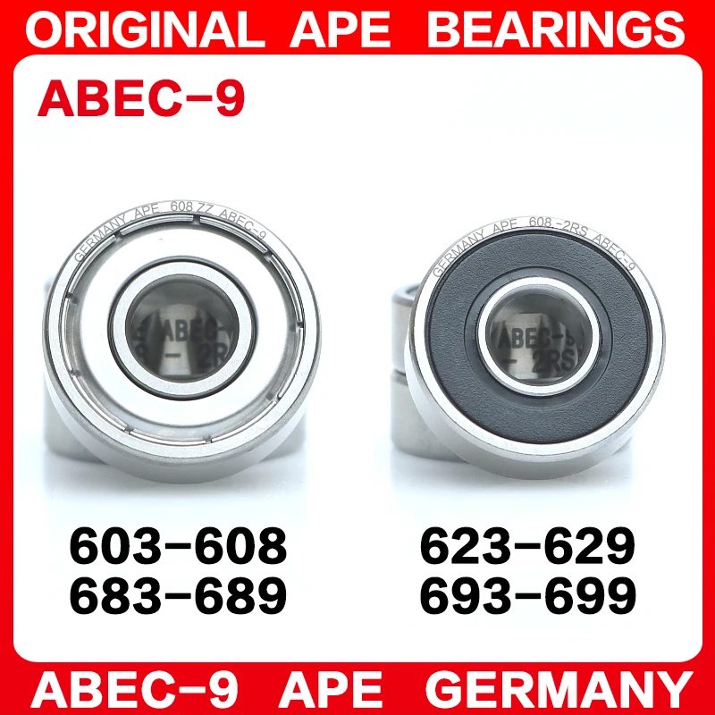 10 Stück ABEC-9 Lager 684 608 685 604 605 686 688 687 693 694 695 696 698 623 624 625 626 627 628 629 607 Z ZZ RS 2RS Kugellager
