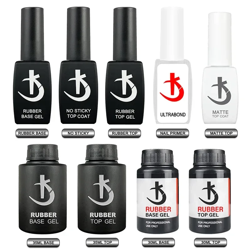 KODI JYJ Basis- und Überlack für Gel-Nagellack Säurefreier Primer Hybrid-Lack Semi-Permanent Matt-Top Coat Dicke Gummi-Basis