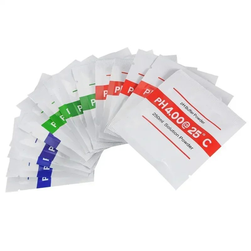 3/15/30 Stück/Set 4.01 6.86 9.18 pH-Meter-Kalibrierpunkt pH-Pufferpulver Messkalibrierlösung für pH-Testgeräte