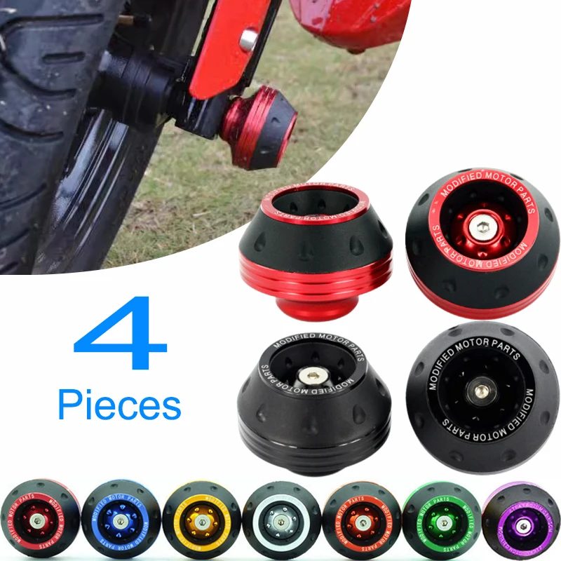 Universal Motorrad Rad Schutz Crash Pad Motorrad Crash Protektoren Legierung Motocross Fallende Gabel Slider Tassen