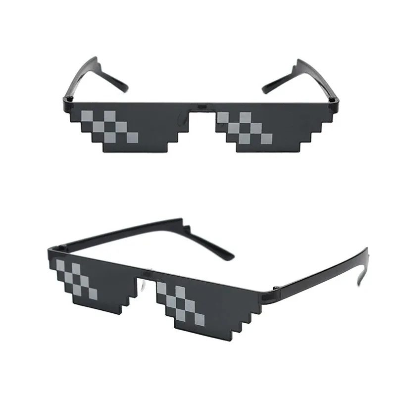 Mosaik-Sonnenbrille, coole Party-Vintage-Sonnenbrille, Brillen für Männer, Pixelierte Sonnenbrille, lustige Damenbrille