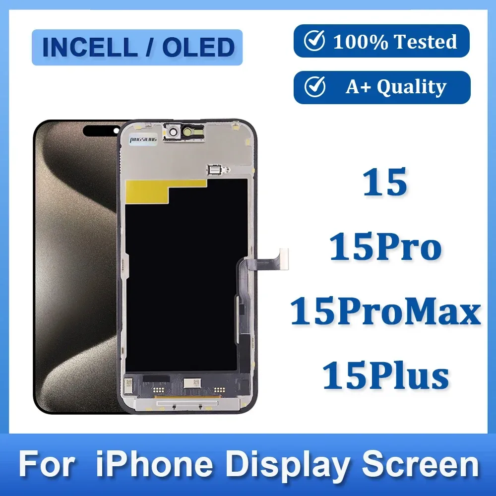 Für iPhone 15 15Pro 15ProMax 15Plus LCD Incell OLED 3D Touch Display Bildschirm Ersatzteile Digitizer-Baugruppe