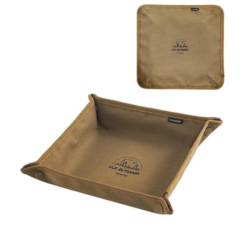 1 Stück tragbares Camping-Organizer-Tablett ? kompakte Aufbewahrungsbox für Zuhause und Reisen für unordnungfreies Camping