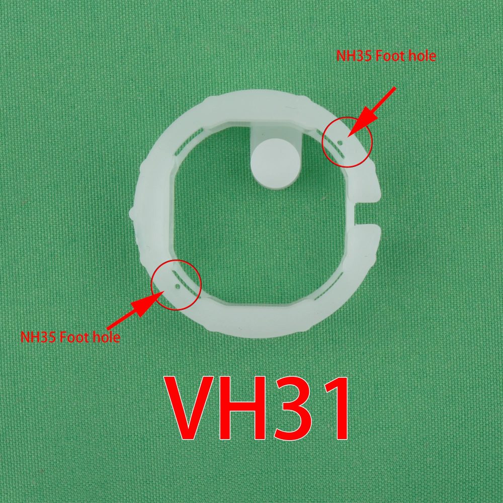 TMI VH31 Uhrwerk-Abstandshalter für NH35 Gehäuse in 39mm Gehäusegröße, Kunststoffhalterung, VH31 Uhrwerk-Abstandshalterring, VH31 Gehäusehalterung