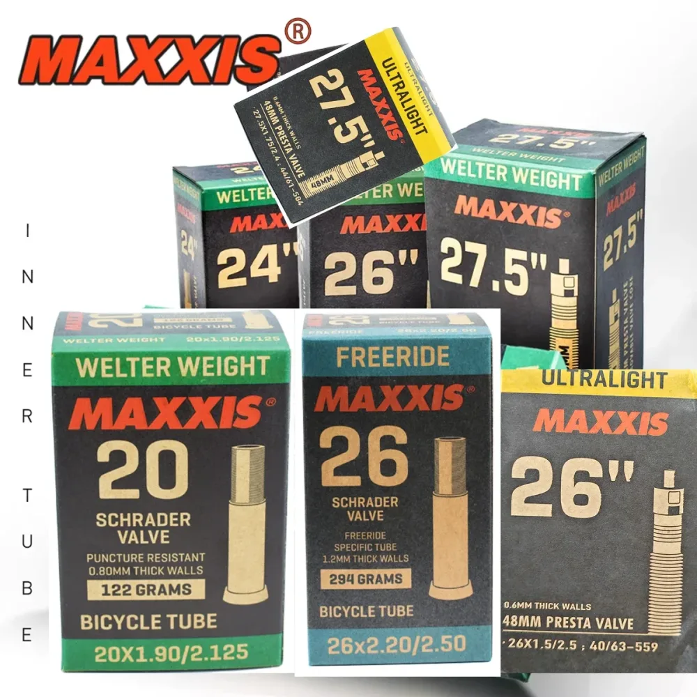 1 Stück MAXXIS 26 Fahrradschlauch 16/20/24/26/27,5 Fahrradschlauch FV(PV) AV(SV) MTB Mountainbike Rennrad Teile Fahrradzubehör
