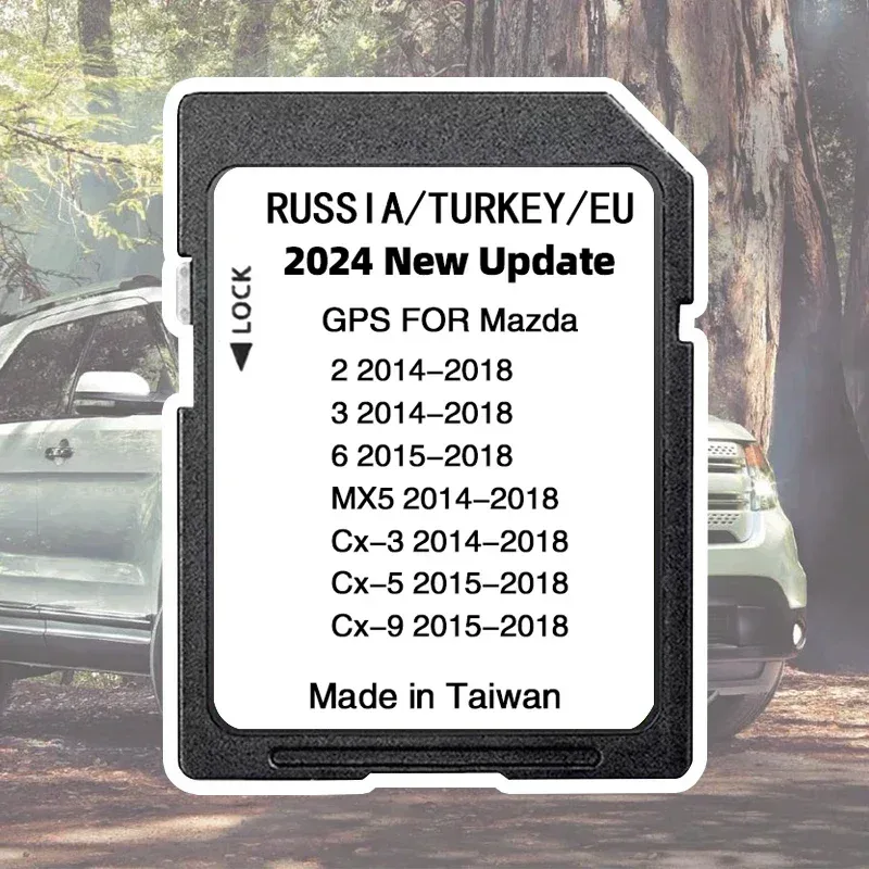 Neueste 2026 Version Karten EU Navigations-SD-Karte für Mazda 2/3/6/CX3/CX5/CX9/MX5 Auto Sat Navi 16GB GPS Update Karten Daten