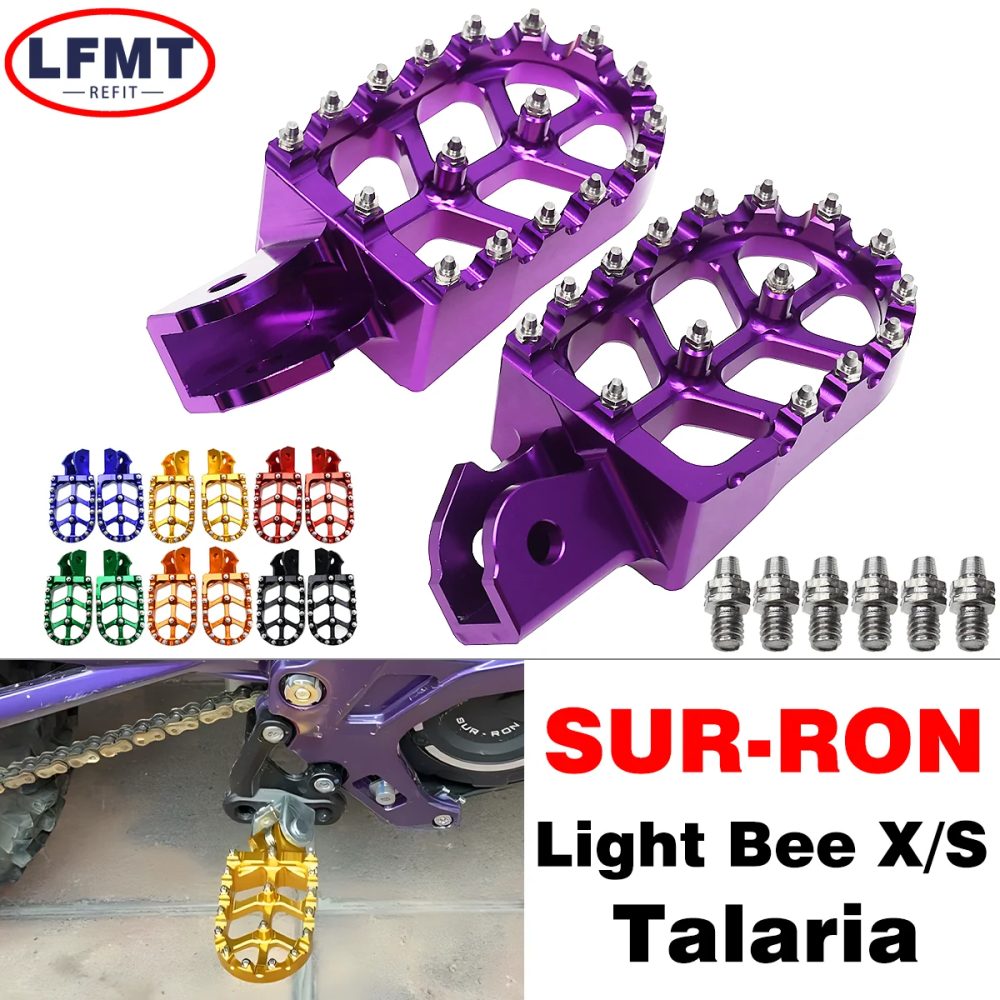 Motorrad CNC Fußrasten Pedal Montage Pedale Retrofit Halterung Für Sur-Ron Surron Sur ron Light Bee S X elektrische Off-Road Bike